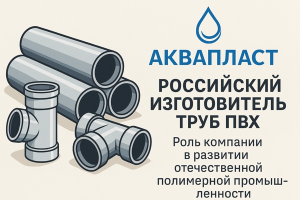 Российский изготовитель труб ПВХ: развитие отрасли и роль компании «Аквапласт»
