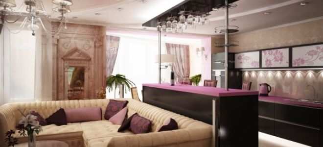 Каким может быть дизайн кухни, совмещенной с гостиной: фото с барной стойкой