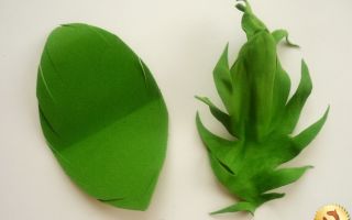 Делаем листья из фоамирана своими силами: 5 свойств материала