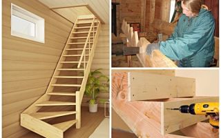 Удобная лестница в деревянном доме своими руками