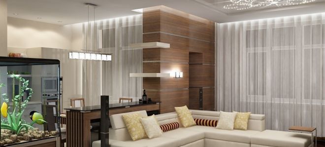 Зонирование и дизайн гостиной-студии: 5 лучших вариантов