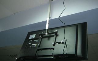 Кронштейн для телевизора на потолок: виды и установка