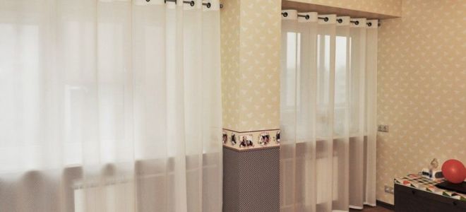 Стильные шторы на люверсах с тюлем: фото для вашего интерьера