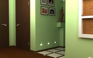 Оформление стен: как покрасить коридор