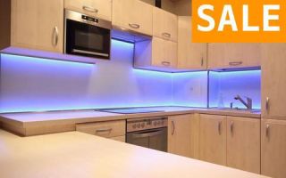 Светодиодная подсветка для кухни под шкафы: делаем помещение удобным