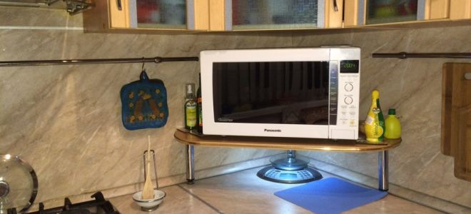 Полка для микроволновки: учимся делать профессионально своими руками