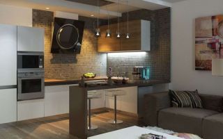 Стильная кухня-гостиная 10 кв. м: особенности дизайна и фото