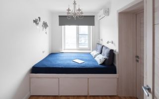 Эргономичная кровать-подиум: 35 фото для маленькой спальни