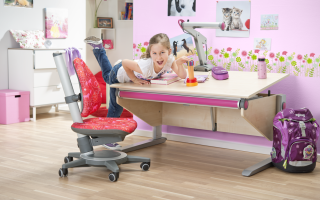 Как правильно выбрать и расположить письменный стол для девочки школьного возраста