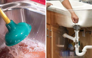 Как прочистить засор в раковине: эффективные способы с подробной инструкцией