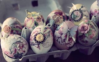 Декупаж яиц: 6 способов декора