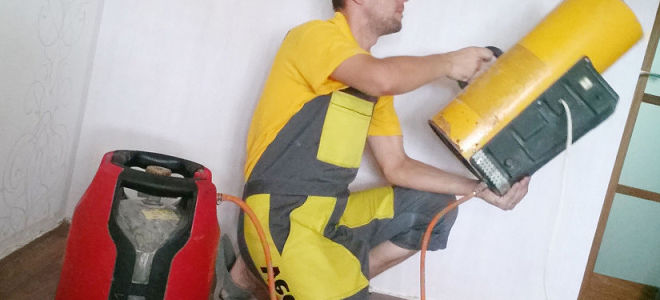 Пушка для натяжных потолков: правильное использование и ее виды