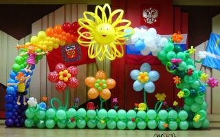 Праздничное украшение зала шарами: 6 советов