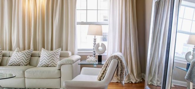 Стильные шторы в зал: фото новинки 2018 года, дизайн современности