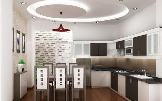 Потолки из гипсокартона для кухни: идеи дизайна