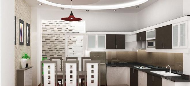 Потолки из гипсокартона для кухни: идеи дизайна