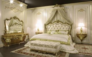 Роскошная спальня в стиле барокко: 4 особенности дизайна