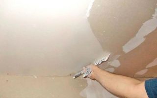 Изучаем, как шпаклевать потолок из гипсокартона: 7 условий