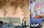 Стильные обои «карта мира» на стены: правила выбора и разновидности