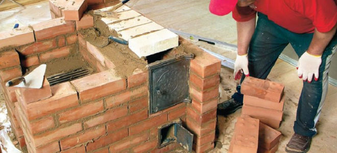 Строим печь из кирпича самостоятельно