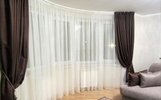 Красивые шторы-тюль для современной гостиной