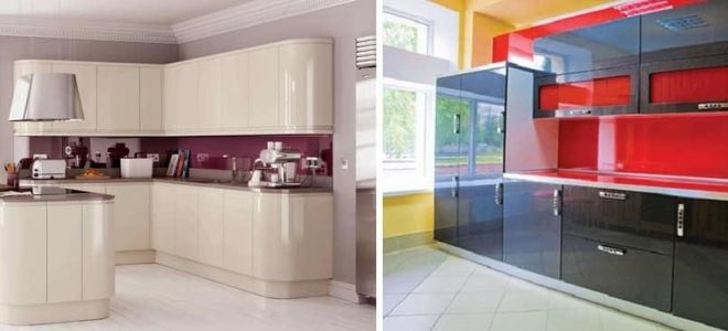 Глянцевые кухни: красота и практичность или золотая середина