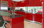 Красная кухня: экспрессивный и яркий интерьер