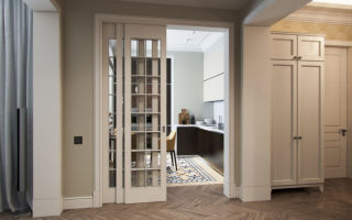Двери из коридора на кухню: конструкция и дизайн
