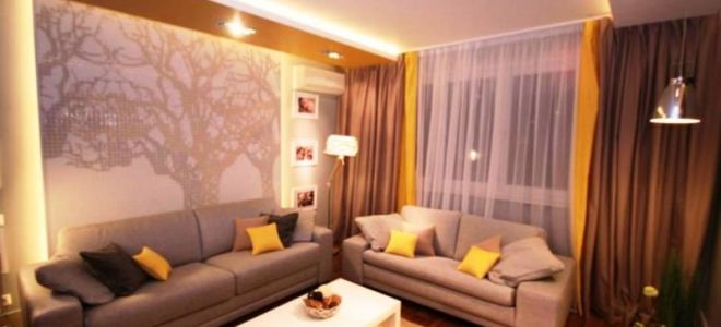 Варианты оформления интерьера гостиной 3 кв. метра: фото и идеи