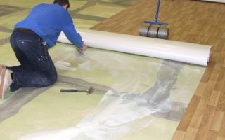 Способы укладки линолеума на бетонный пол: все нюансы процесса
