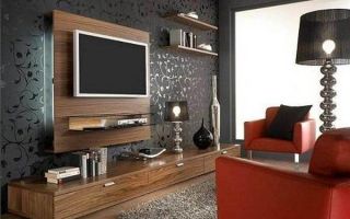 С чего начать оформление стены под телевизор в гостиной: 30 фото, вариантов и комбинаций