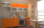 Дизайн кухни оранжевого цвета: игра контрастов