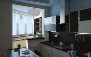 Небольшая кухня с балконом: варианты дизайна