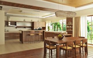 Удобная планировка кухни-столовой-гостиной: фото и 3 популярных стиля