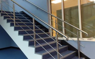 Безопасное ограждение лестниц из нержавеющей стали: 4 вида