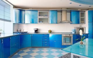 Кухня синего цвета: рассмотрим основные сочетания и особенности дизайна