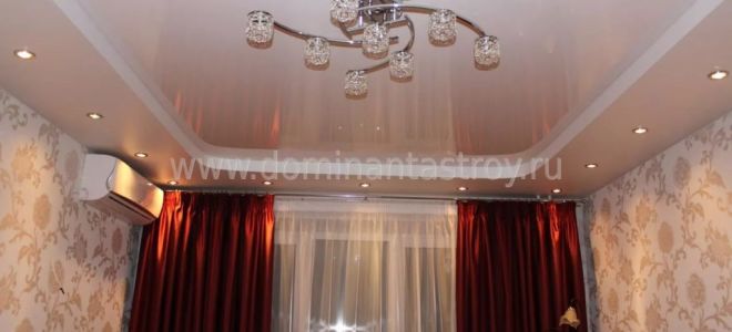 Самые лучшие натяжные потолки: 30 фото для зала