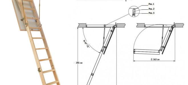 Универсальная чердачная лестница своими руками: секреты установки