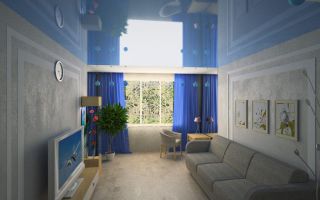 Цвет потолка в узкой комнате и 5 вариантов отделки