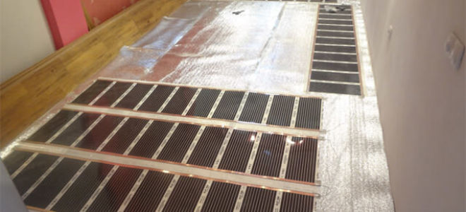 Устройство теплого пола под ламинат: 2 вида